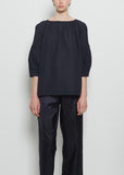 Dense Khadi Cotton Mary Ellen Mark Blouse — Midnight