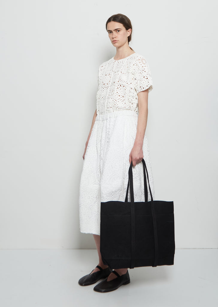 Washed Canvas 6-Pocket Tote, Medium