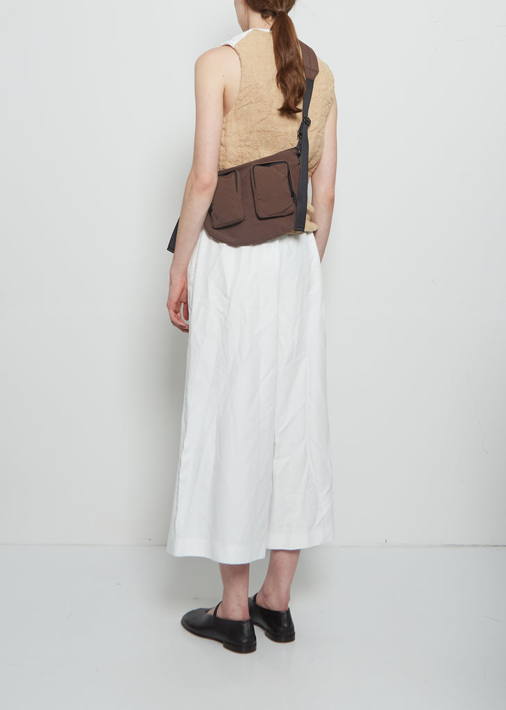 Exclusive Gabardine Bodybag, Small — Brown