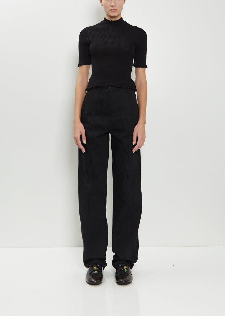 Bliss Cotton Denim Trousers
