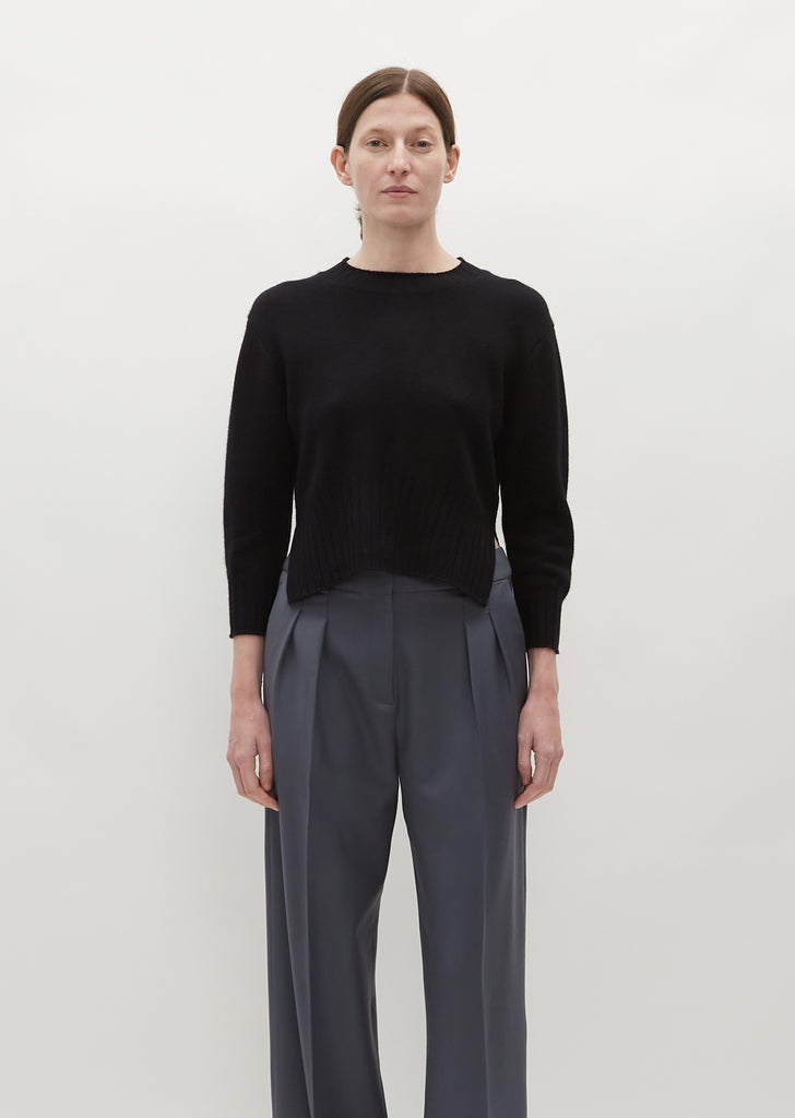 Mora Cashmere Sweater — Black