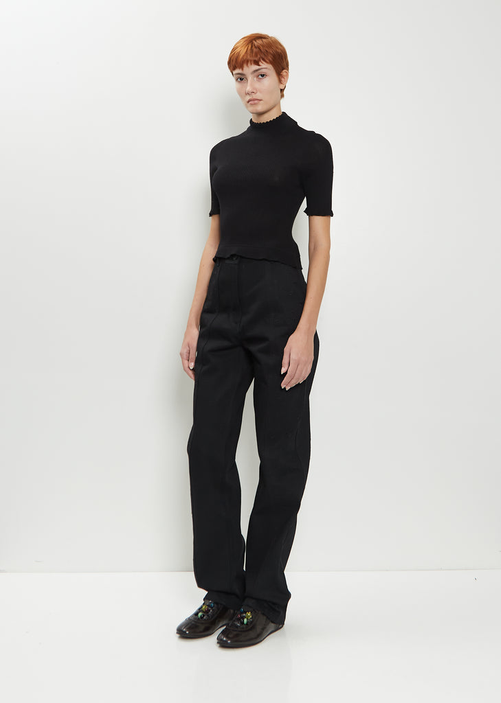 Bliss Cotton Denim Trousers