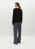 Serafini V-Neck Sweater — Black
