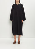 Sleeve Scarf Sleeveless Cotton Dress