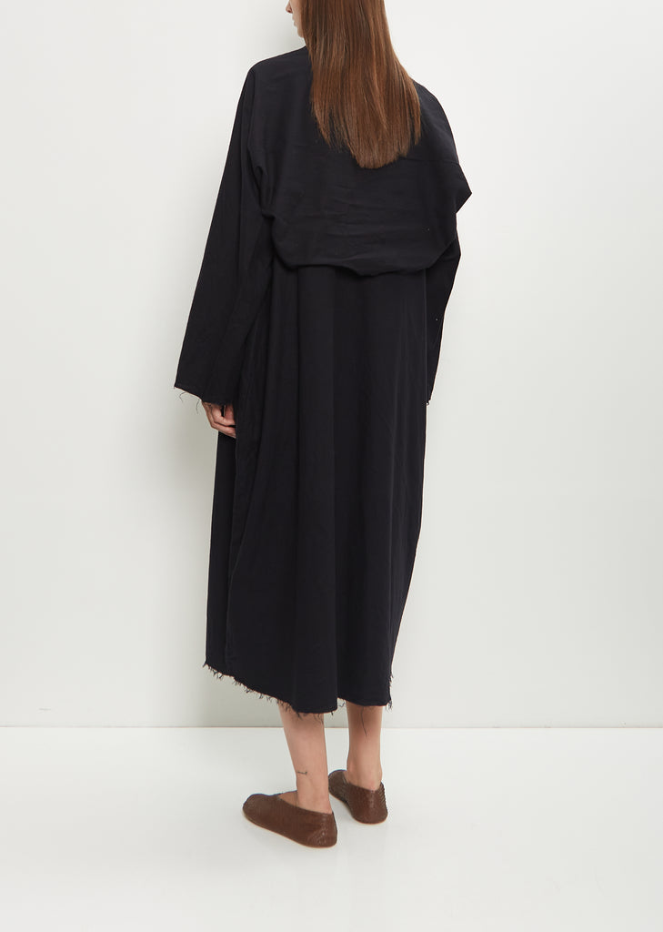 Sleeve Scarf Sleeveless Cotton Dress