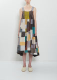 Silk Linen Patchwork Ari Stitch Dress