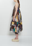 Silk Linen Patchwork Ari Stitch Dress