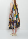 Silk Linen Patchwork Ari Stitch Dress