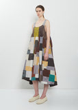 Silk Linen Patchwork Ari Stitch Dress