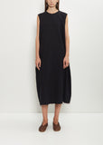 Sleeve Scarf Sleeveless Cotton Dress