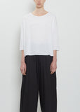 Stretch Light Canvas T-Shirt — White