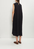 Sleeve Scarf Sleeveless Cotton Dress