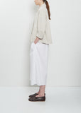 Heavy Cotton Loose Blazer Jacket — Pebble