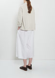 Heavy Cotton Loose Blazer Jacket — Pebble