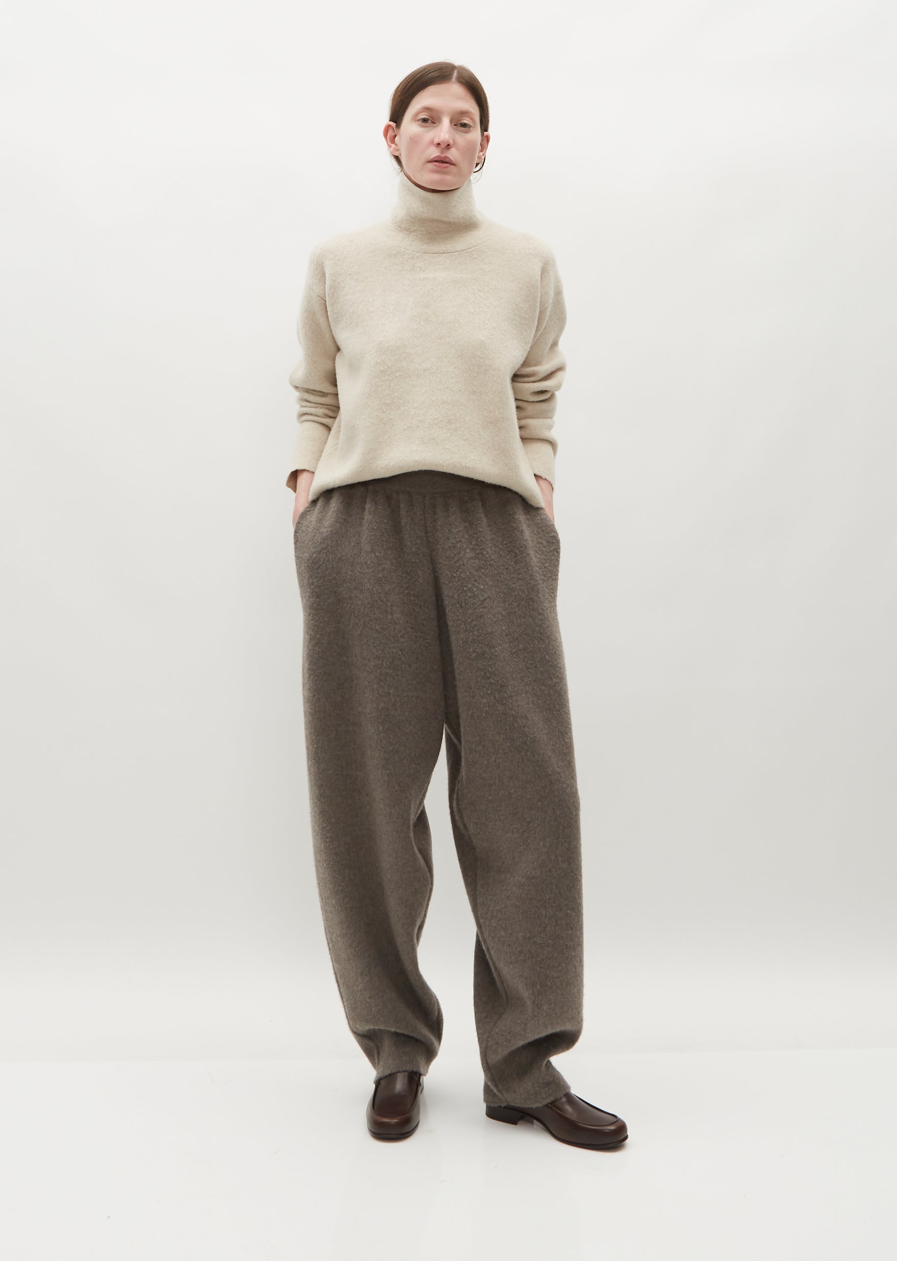 Ednah Pants — Dark Sage – La Garçonne