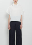 Cotton Popeline Short Chunky Tunic - White