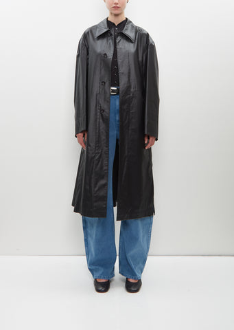 Belted Rain Coat with Slits