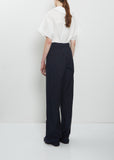 Cotton Popeline Full Pants — Midnight