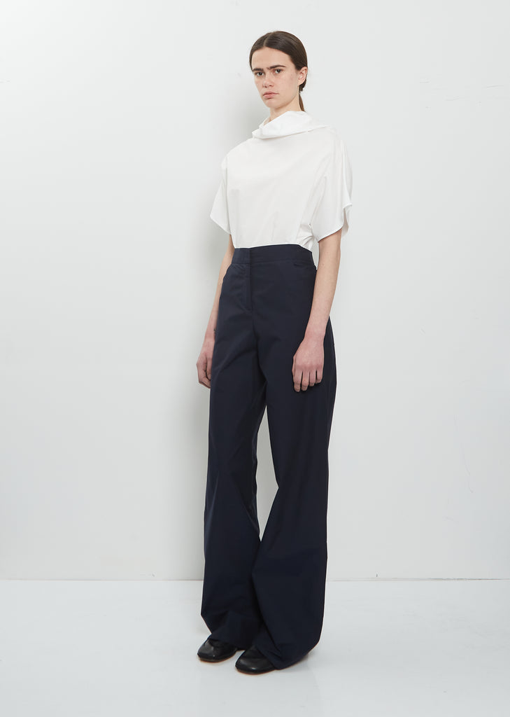 Cotton Popeline Full Pants — Midnight