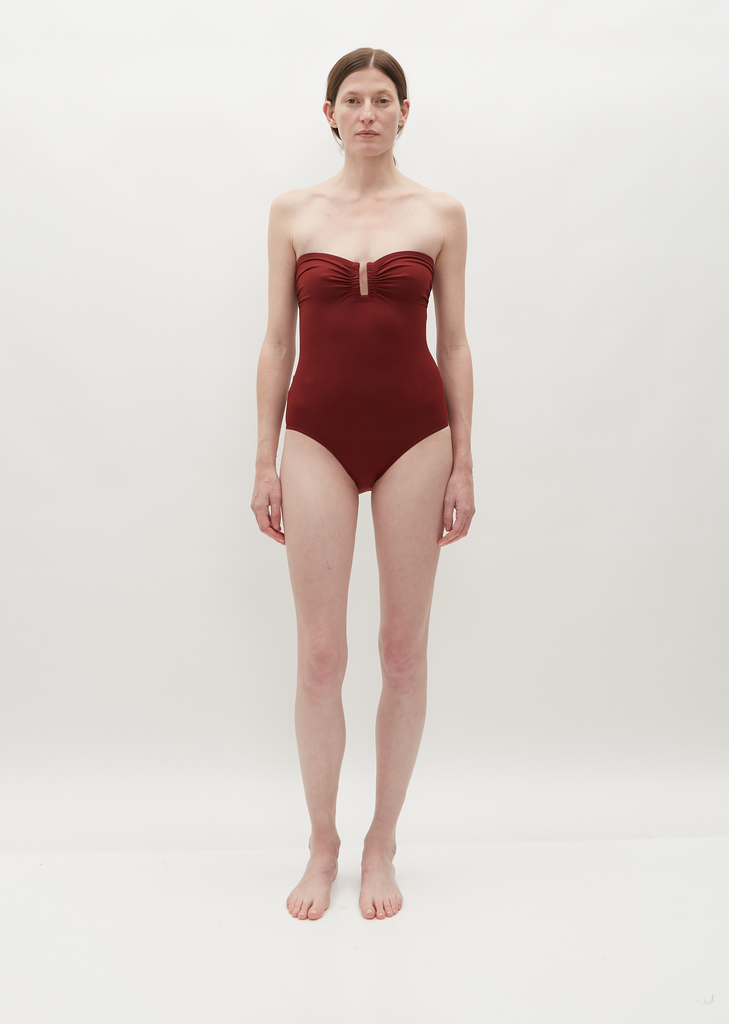Cassiopee Strapless Swimsuit — Terre Cuite