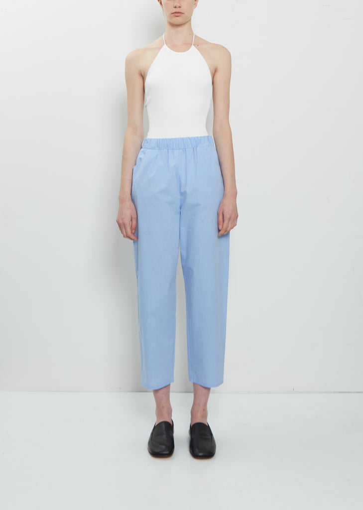 Carrot Cotton Pants — Sky