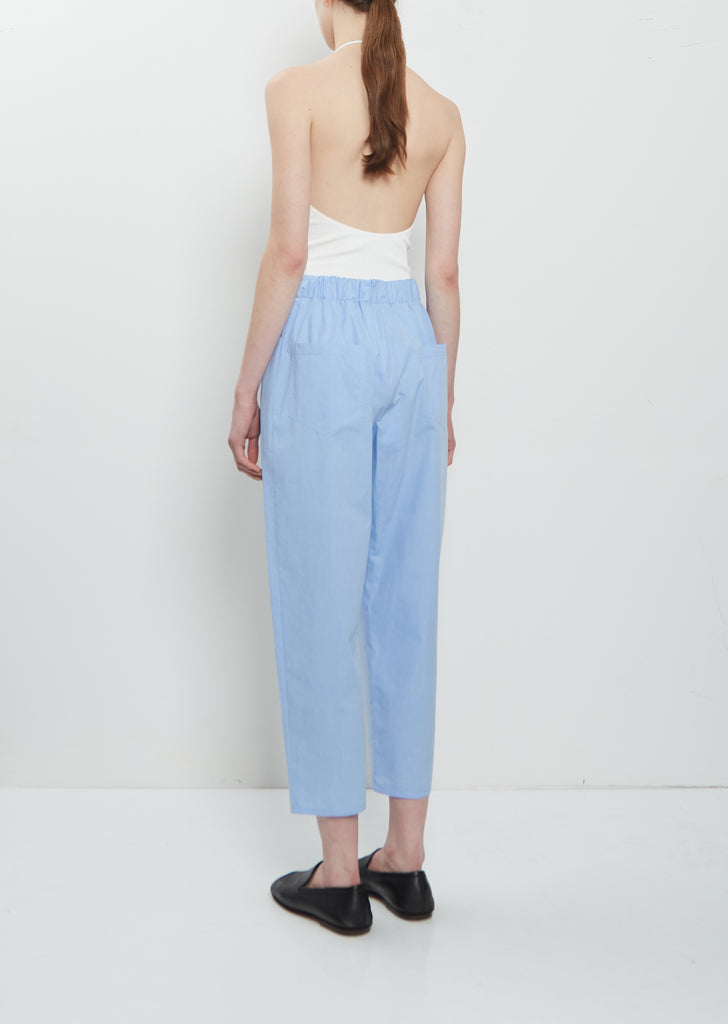 Carrot Cotton Pants — Sky