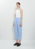 Carrot Cotton Pants — Sky