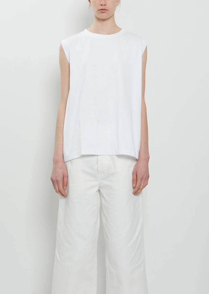 Sleeveless Cotton T-Shirt