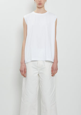Sleeveless Cotton T-Shirt