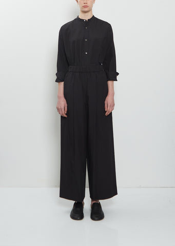 Pajama Long Cotton Pants — Black