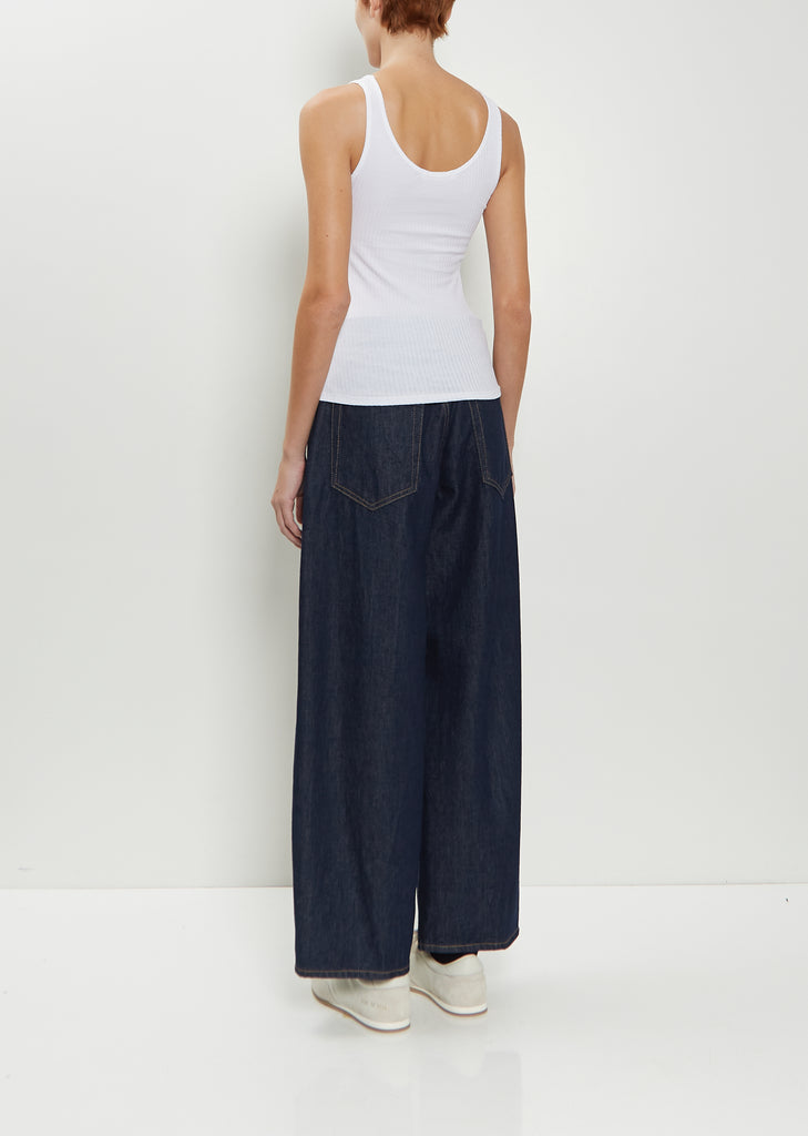 Luiza Organic Cotton Blend Tank — White