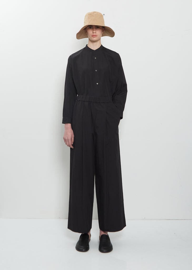 Wide Brim Cotton Linen Plain Hat