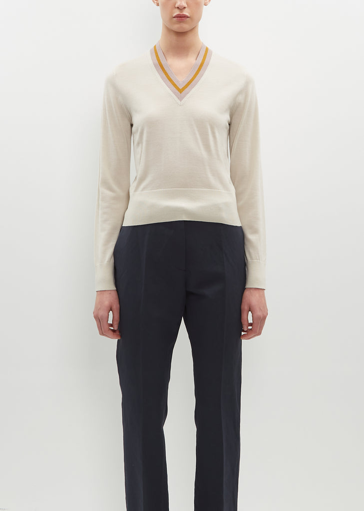 Tamsim Wool Sweater — Ecru