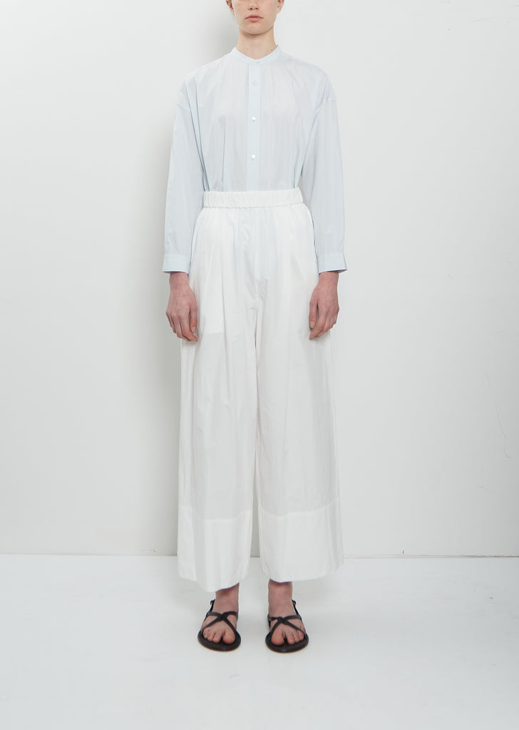 Pajama Long Cotton Pants — Off White