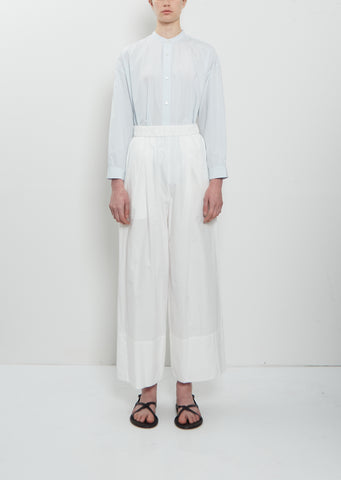 Pajama Long Cotton Pants — Off White