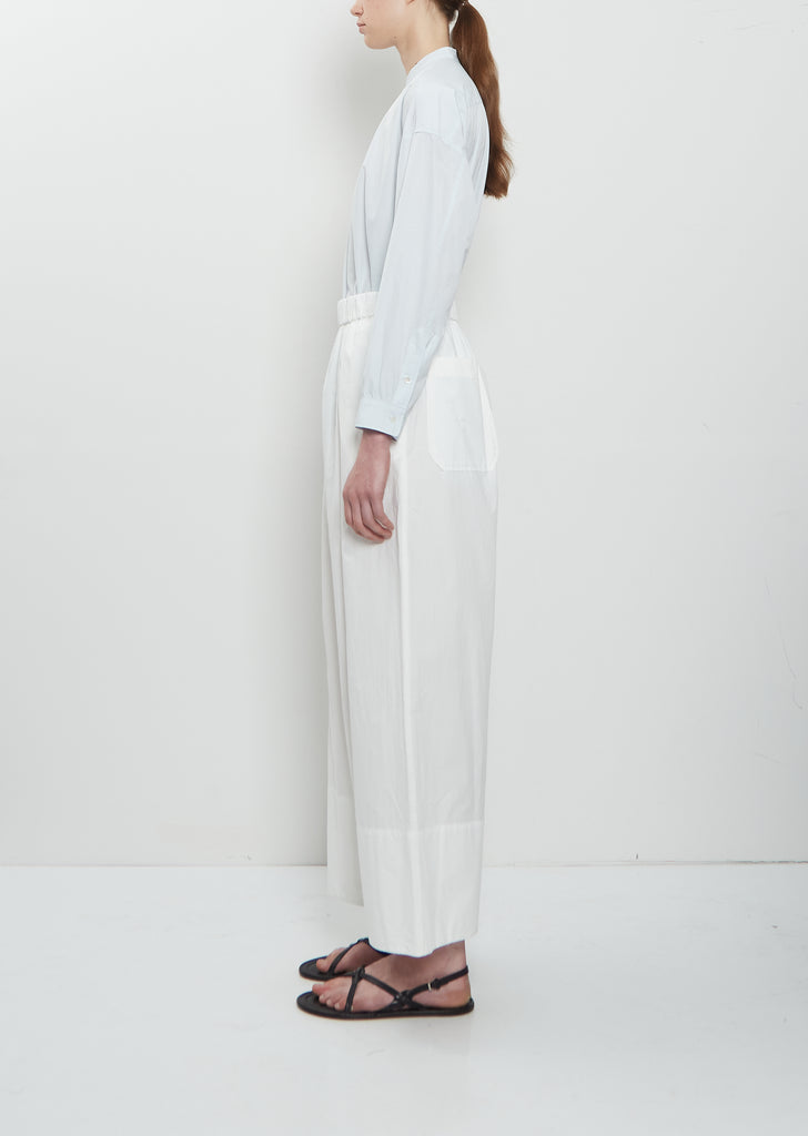 Pajama Long Cotton Pants — Off White