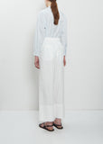 Pajama Long Cotton Pants — Off White