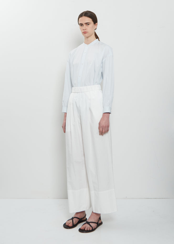 Pajama Long Cotton Pants — Off White