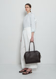 Soft Bowling Leather Bag, Medium