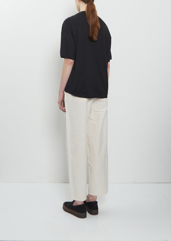 Flare Fine Cotton Knit T-Sweater