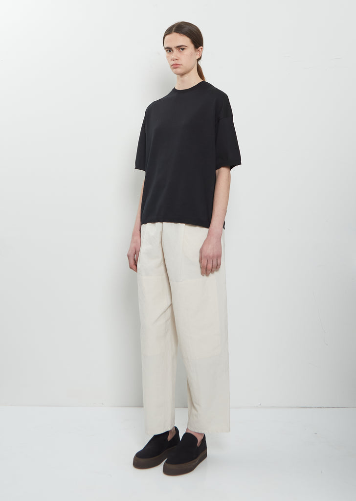 Flare Fine Cotton Knit T-Sweater