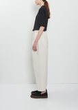 One Tuck Linen Cotton Pant — Ivory