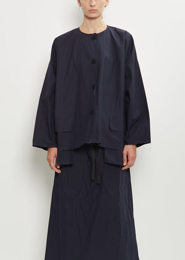 Button-Down Volume Waxed Cotton 4B-OE Jacket