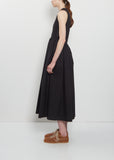Cotton Pleated Sleeveless Dress