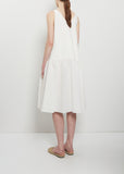 Linen Cotton V-Neck Sleeveless Dress