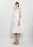 Linen Cotton V-Neck Sleeveless Dress