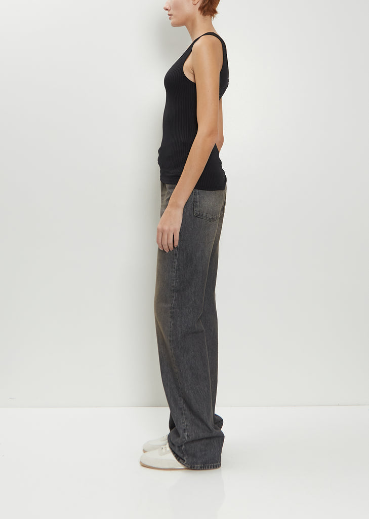 Luiza Organic Cotton Blend Tank — Black