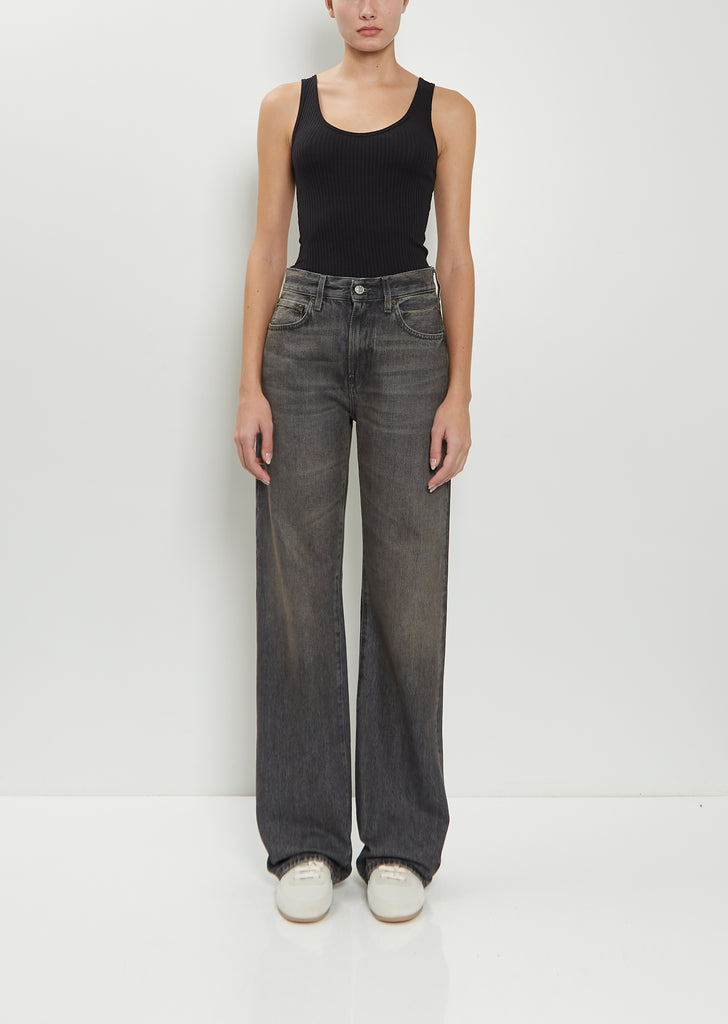 Cotton Denim Bootcut Jean