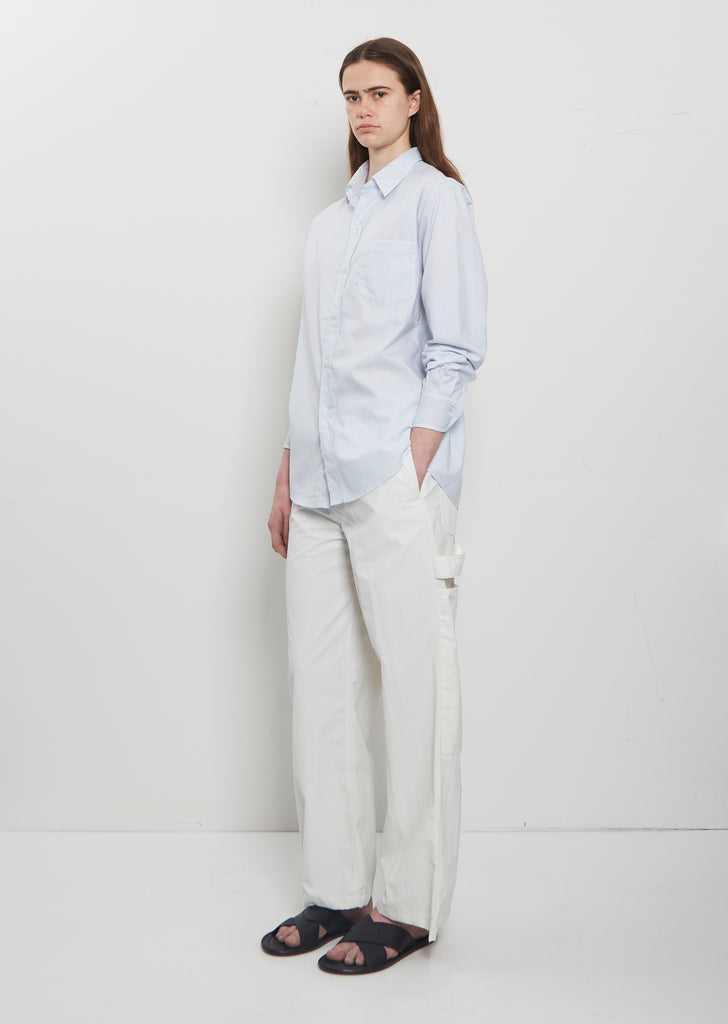 Pablo Unlined Cotton Cashmere Striped Shirt