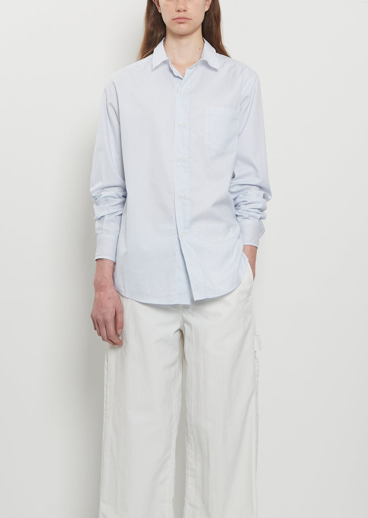 Pablo Unlined Cotton Cashmere Striped Shirt